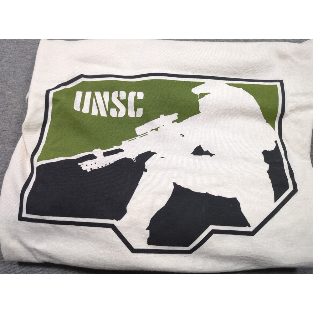 Halo Legendary Loot‎ Crate UNSC Sniper T-Shirt Men Medium Cream Hard to Find NEW